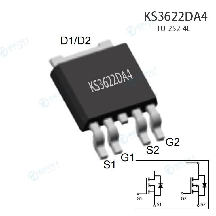 冠禹KS3622DA4互补型先进功率MOSFET